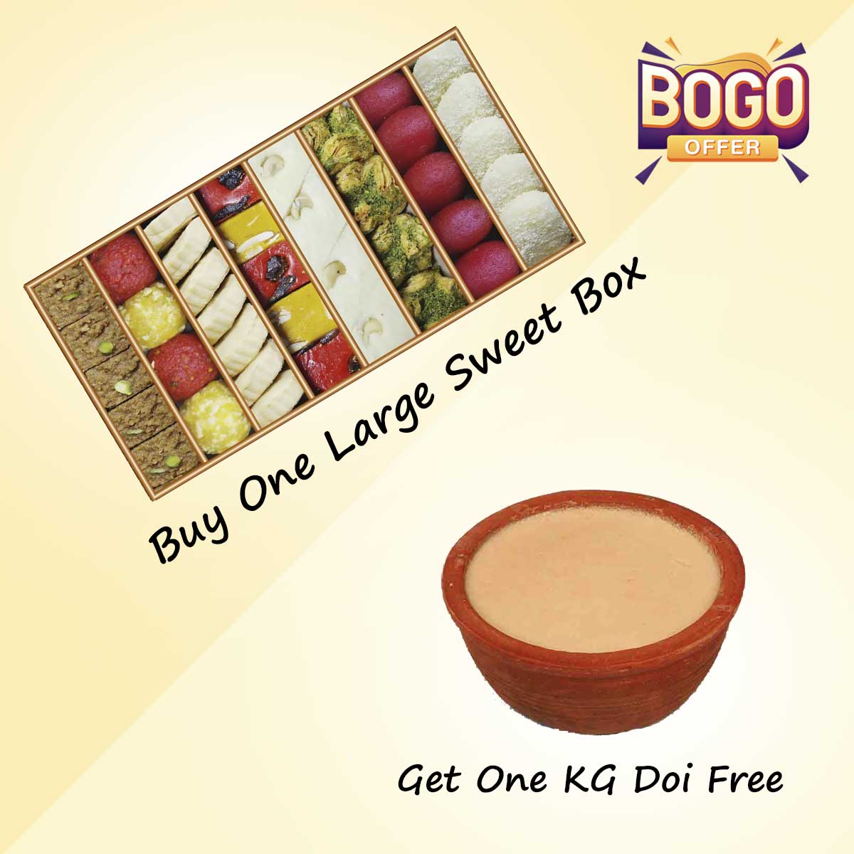 Buy One Celebration Gift Box Get One KG Doi Free